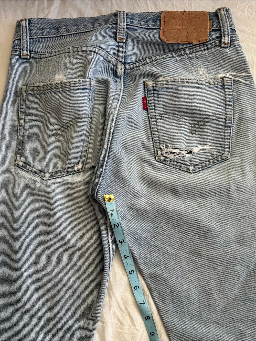 Red line Vintage Levi's Light Blue - Picture 5 of 12
